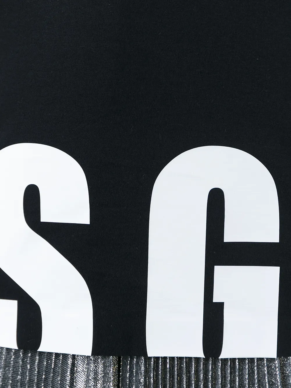 msgm logo print oversized t-shirt