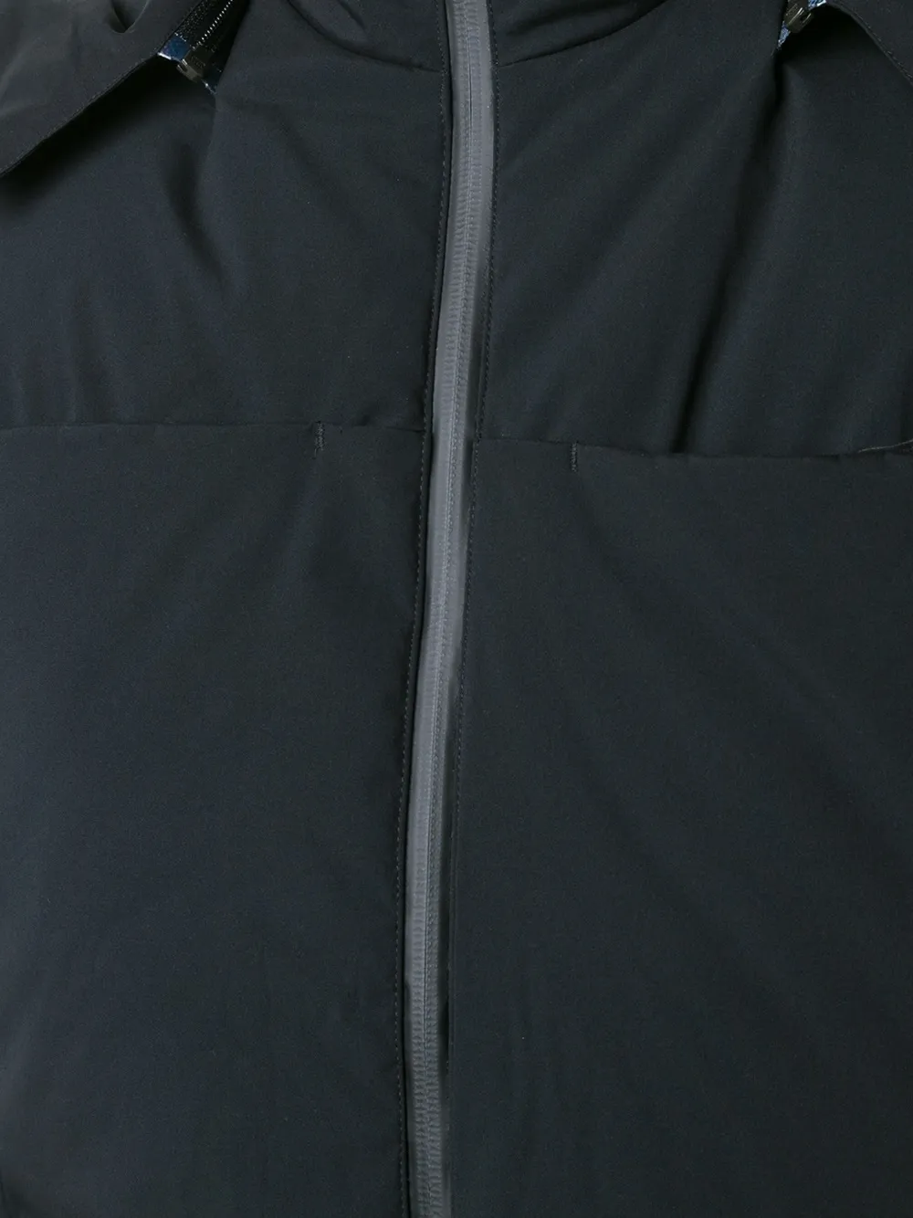 Y-3 hooded down vest Zwart