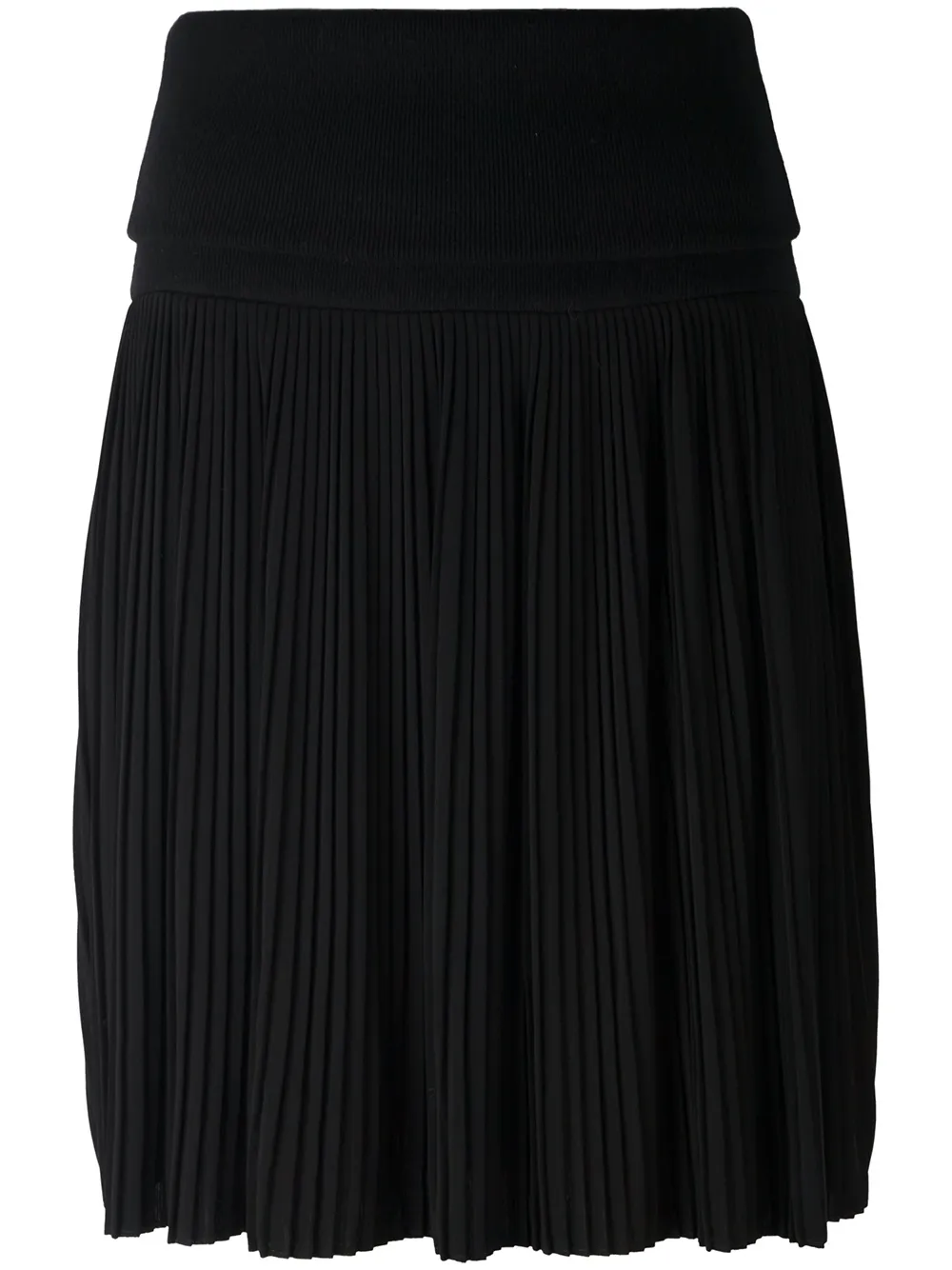 Givenchy pleated knee length skirt - Nero