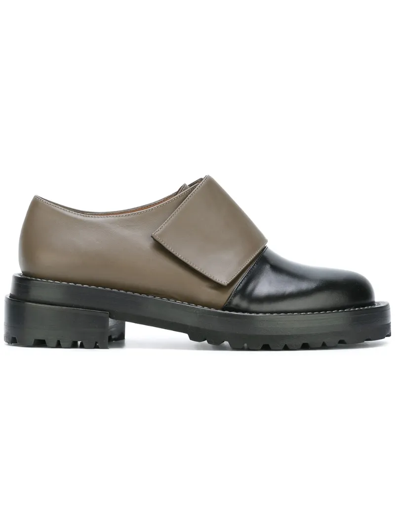двухцветные лоферы Marni