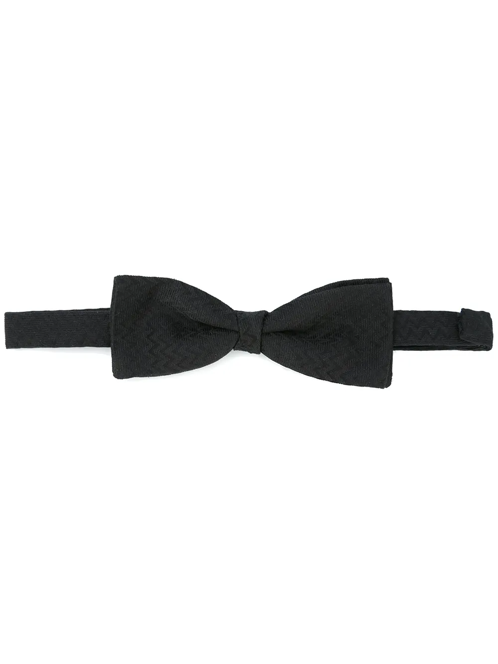 ETRO chevron bow tie - Nero