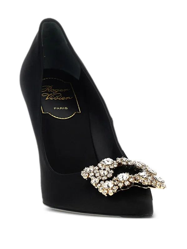 Roger Vivier 100mm Efflorescence Pumps | Black | FARFETCH
