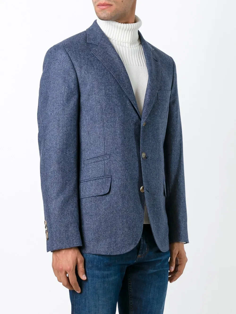 三扣式西装夹克