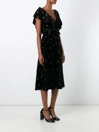 Valentino Star Embroidered Dress 7 900 Aw16 Online Fast Valentino Star Embroidered Dress