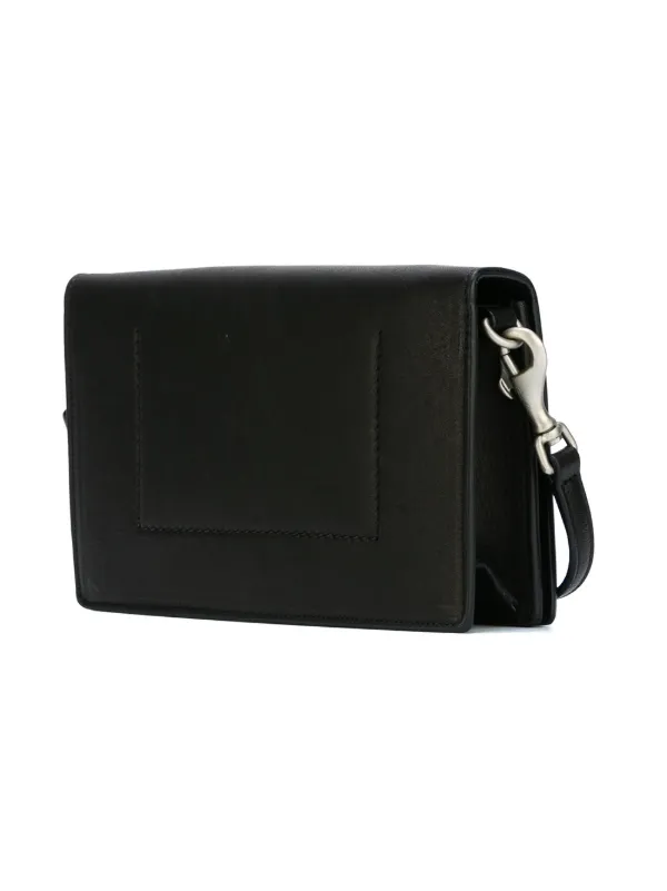 Rick Owens フラップショルダーバッグ | ブラック | FARFETCH JP