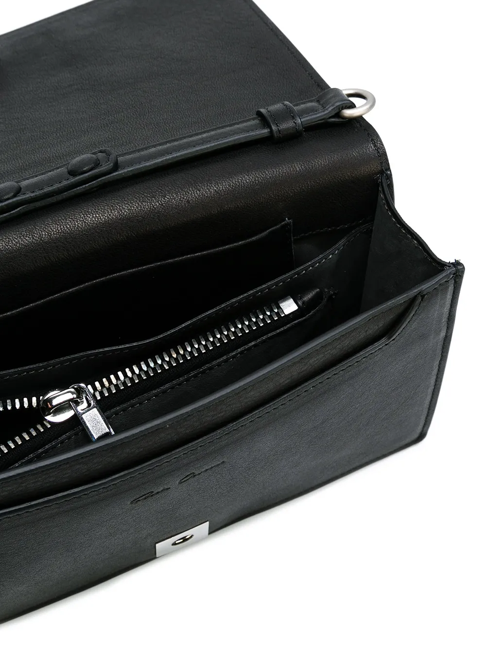 Rick Owens rectangular shoulder bag Zwart