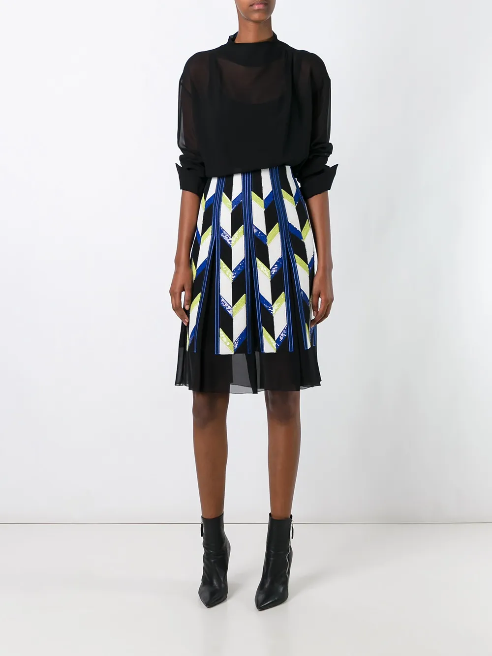 PUCCI sequin embellished skirt Zwart