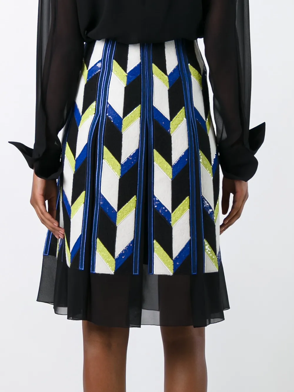 PUCCI sequin embellished skirt Zwart