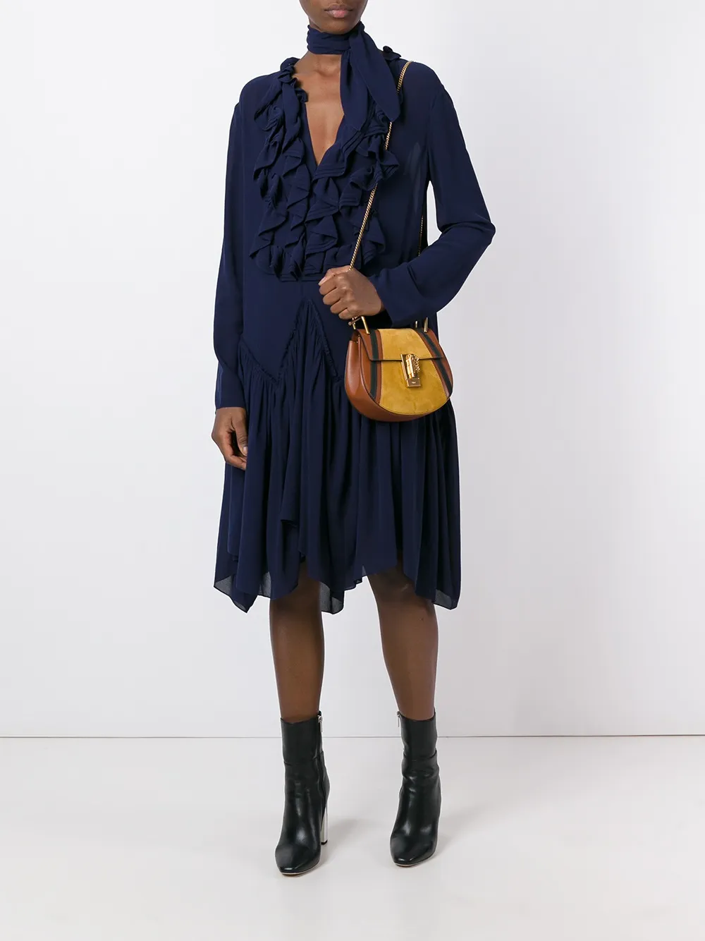  Chloé 'drew' Schultertasche Im Patchwork Stil   Gelb 