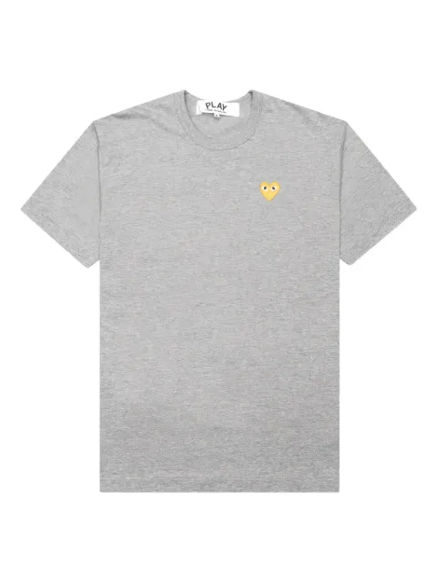 Comme Des Garçons Play 하트 로고 패치 티셔츠
