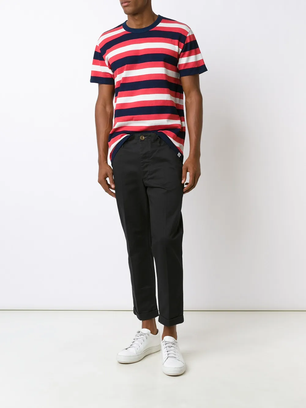 Visvim cropped trousers - Zwart