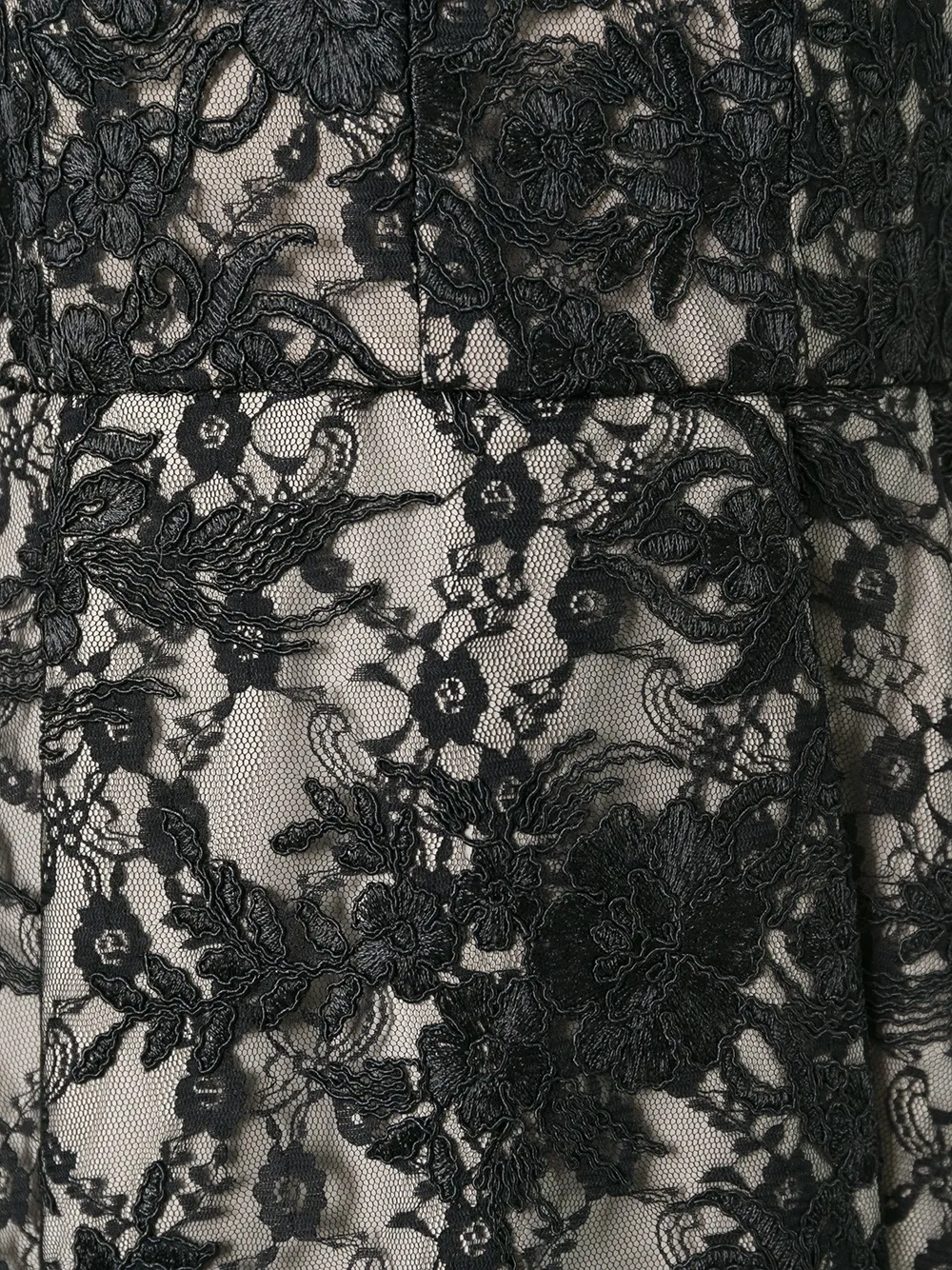 alice + olivia V-hals hoge lage jurk Zwart