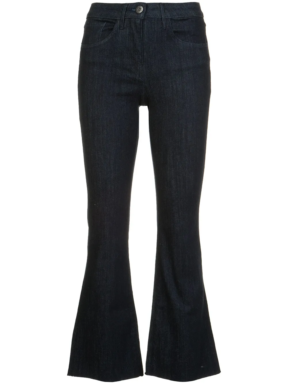 3x1 cropped flared jeans - Blu