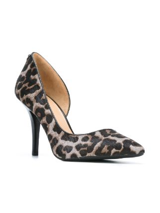 michael kors leopard print heels