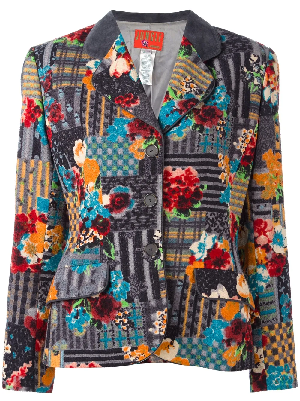 Kenzo Vintage Flower Printed Jacket - Farfetch
