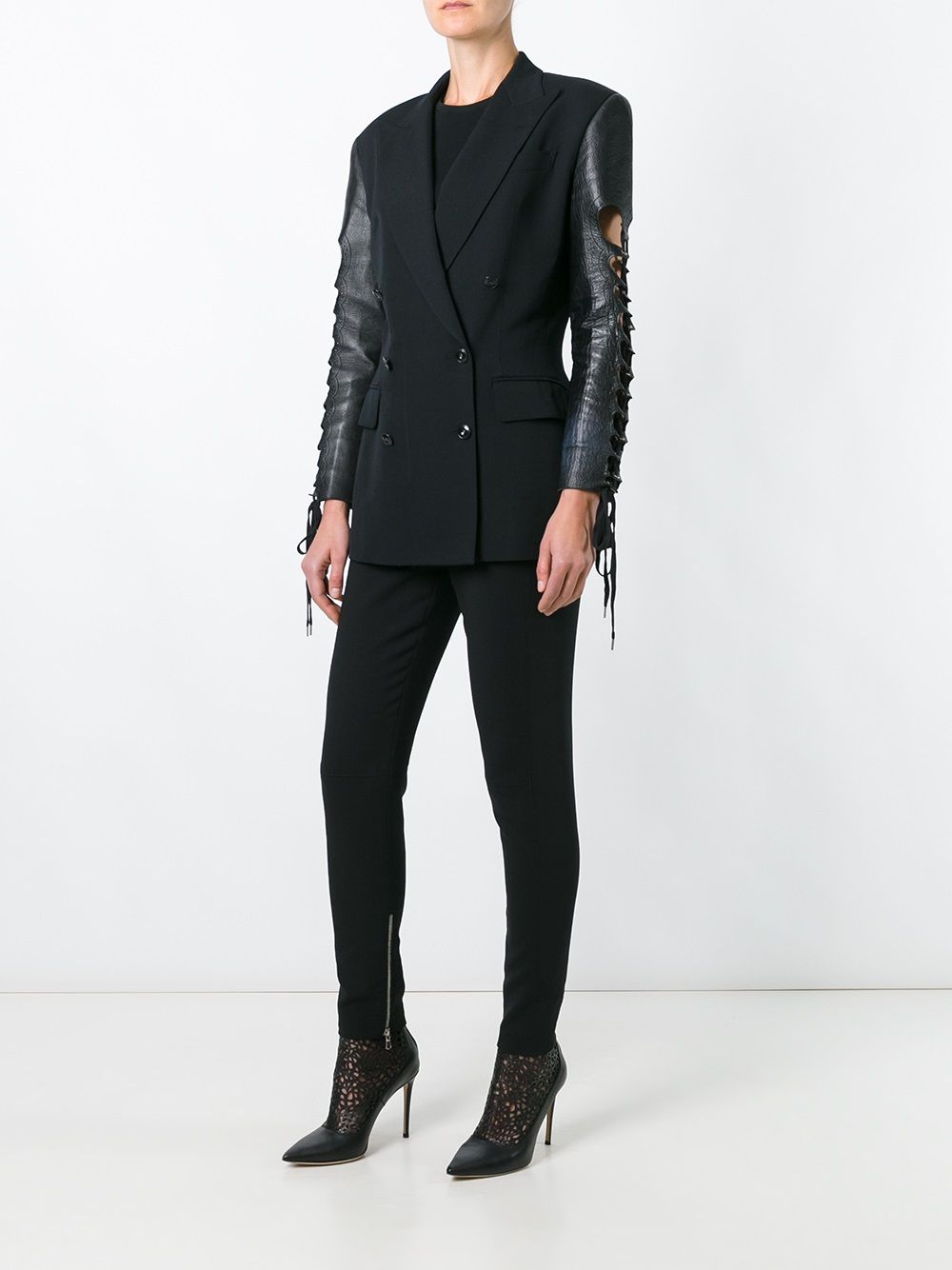 фото Jean Paul Gaultier Pre-Owned пиджак с контрастными рукавами