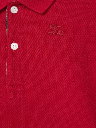 red burberry polo shirt