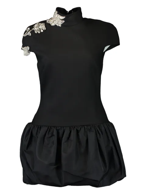 David Koma roses-embellishment-detailing mini dress