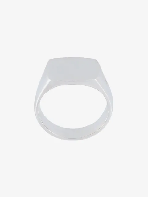 Tom Wood chevalière en argent sterling à logo gravé