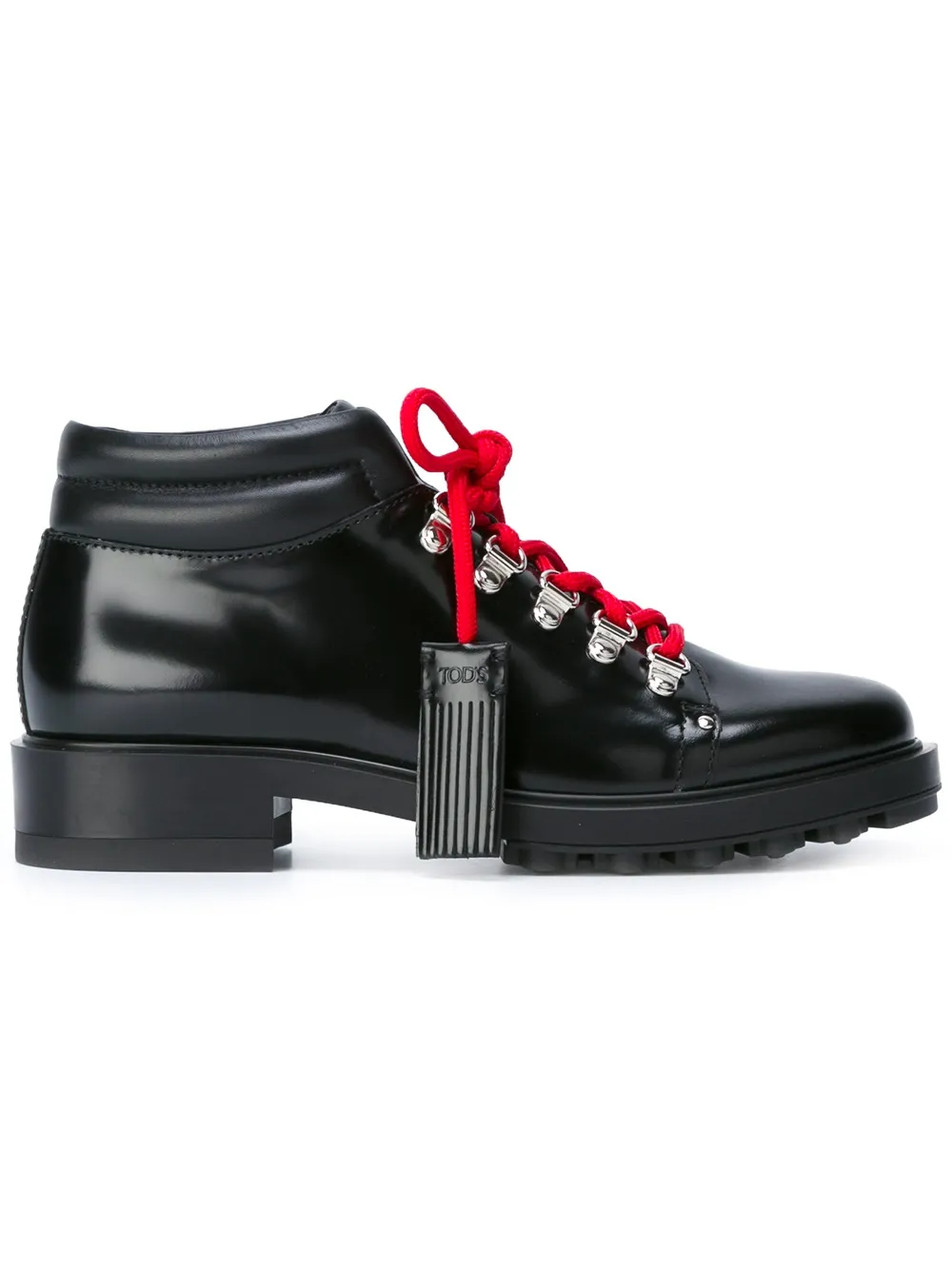 Tod's contrast lace boots Zwart