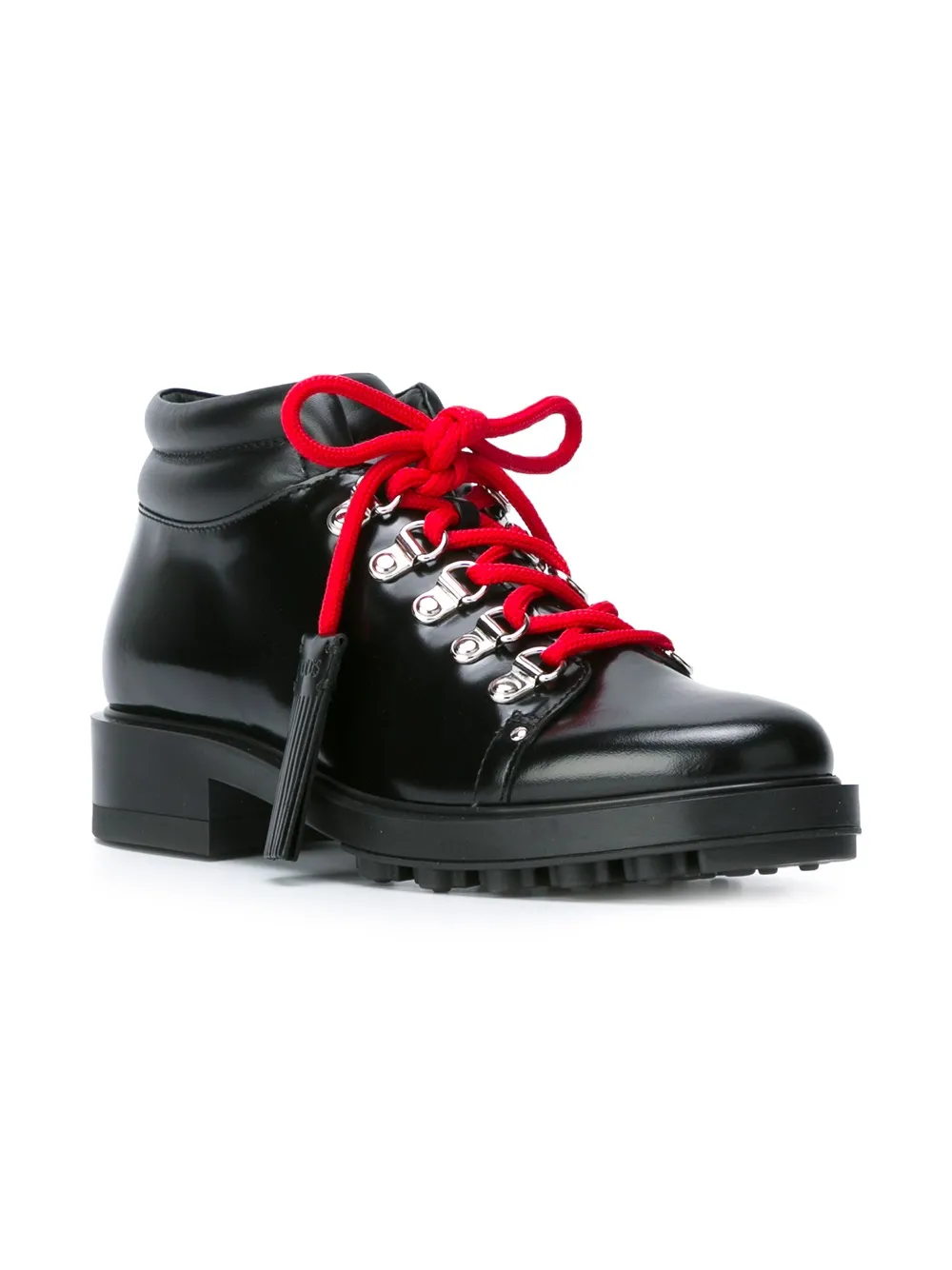Tod's contrast lace boots Zwart