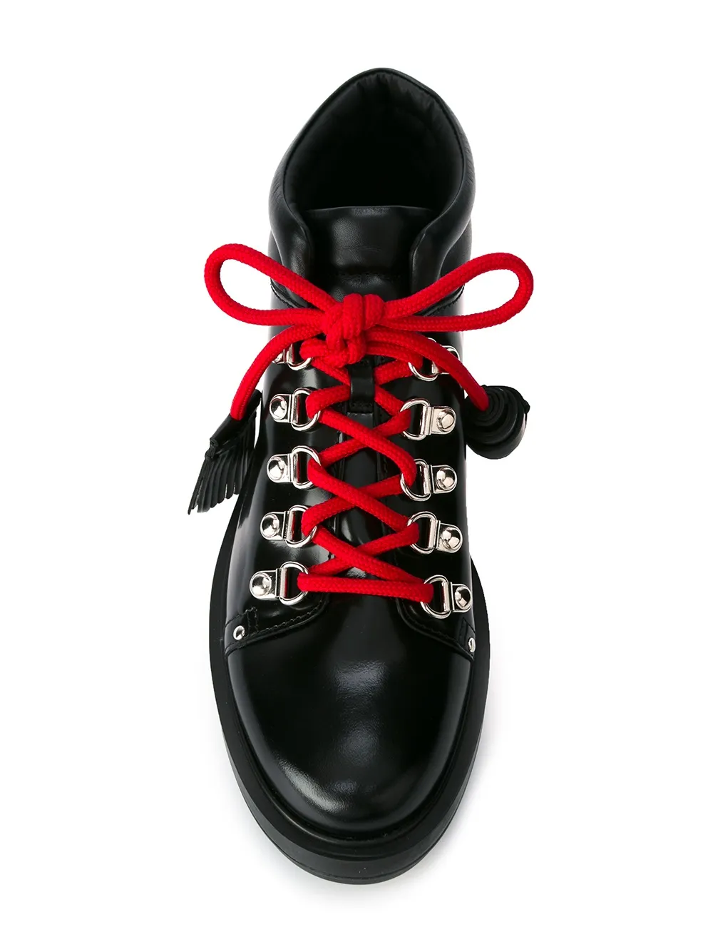Tod's contrast lace boots Zwart