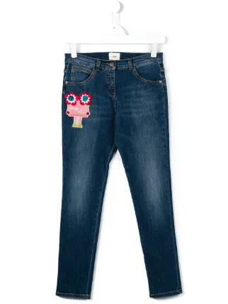 fendi monster jeans