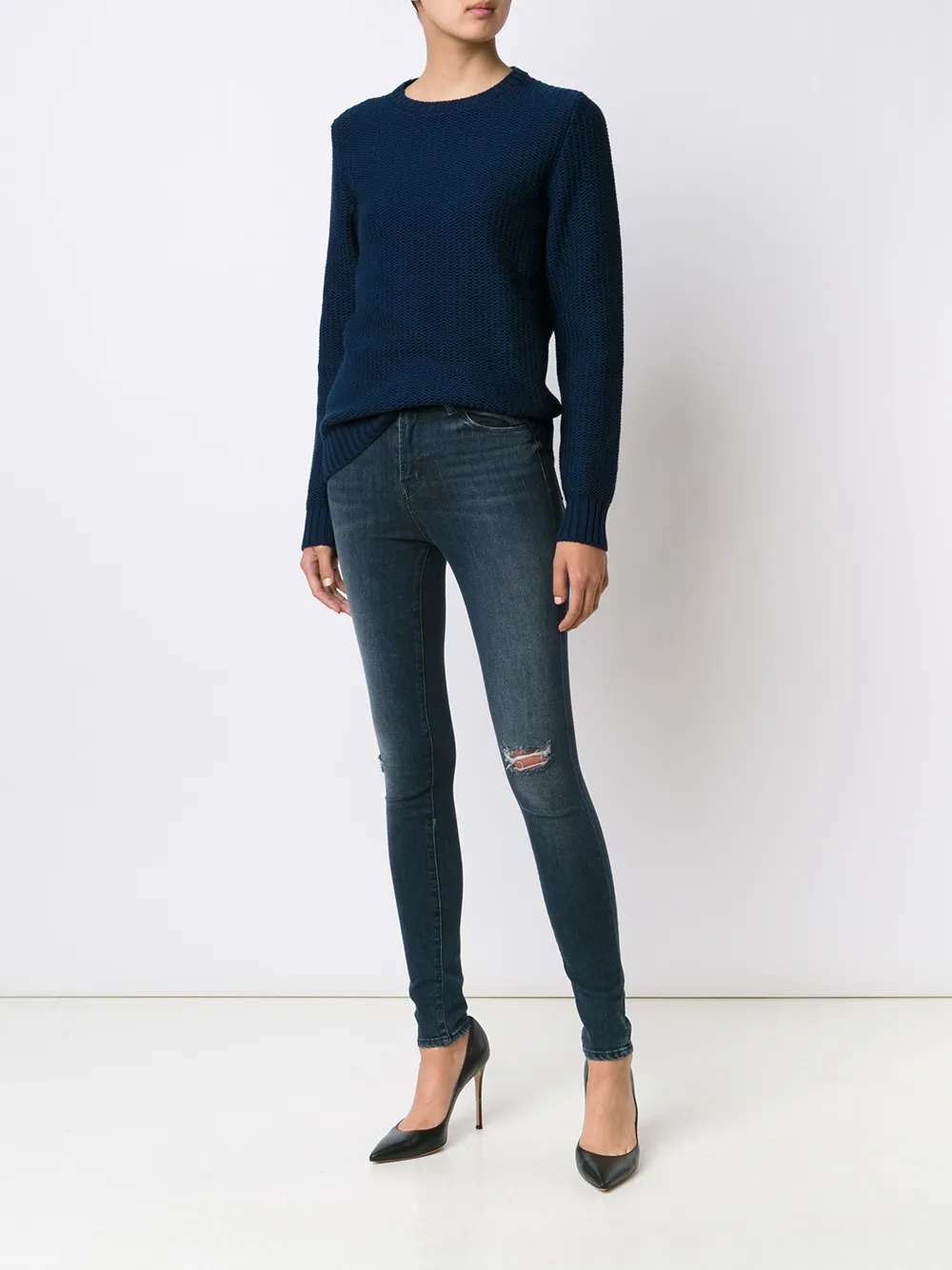 J Brand distressed skinny jeans - Blauw