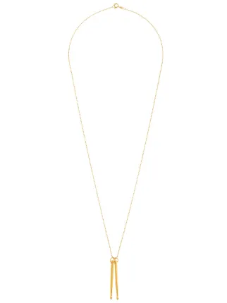 The Most Popular True Rocks Gold Plated Sterling Silver Razor Blade Necklace For Women Sale The Most Popular True Rocks Gold Plated Sterling Silver Razor Blade Necklace For Women Sale