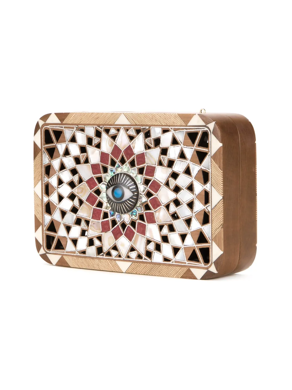 Sarah s Bag 'Mandala' clutch bag Bruin