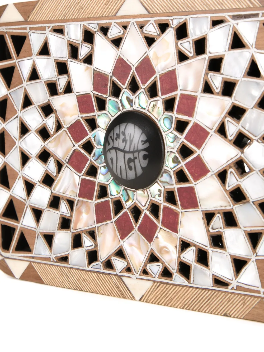 Sarah s Bag 'Mandala' clutch bag Bruin