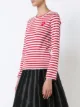 Comme Des Garçons Play t-shirt rayé brodé