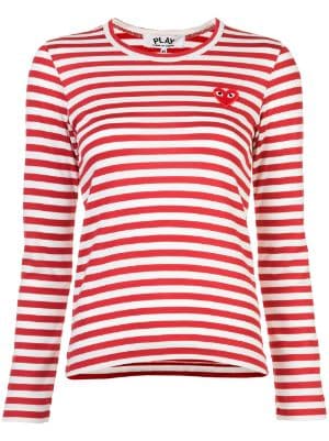 Play little red heart striped T-shirt 