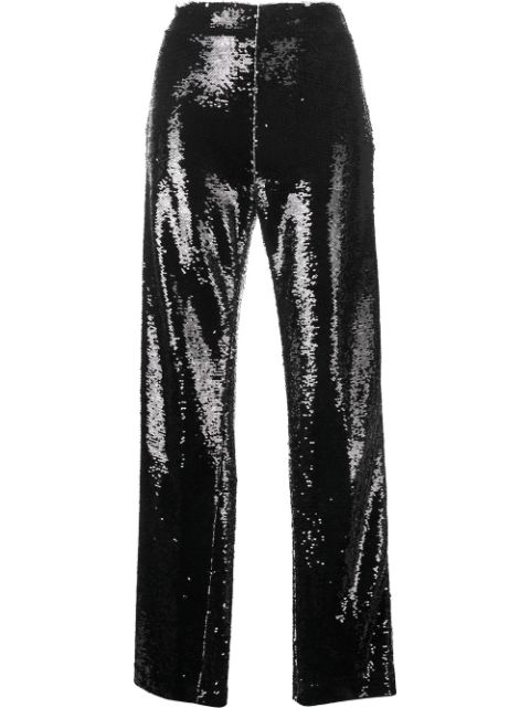 Msgm Sequinned Wide-Leg Trousers Aw16 | Farfetch.com