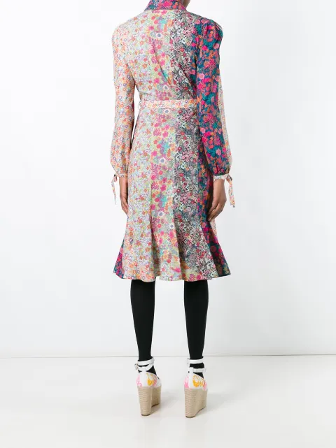 tan floral dress