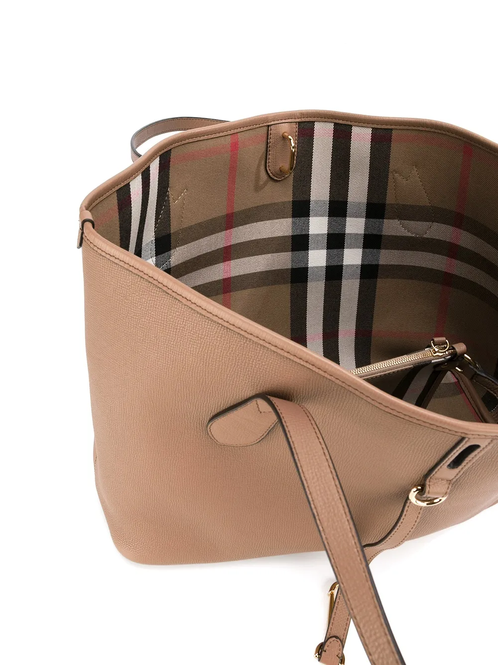 burberry 纹理手提包