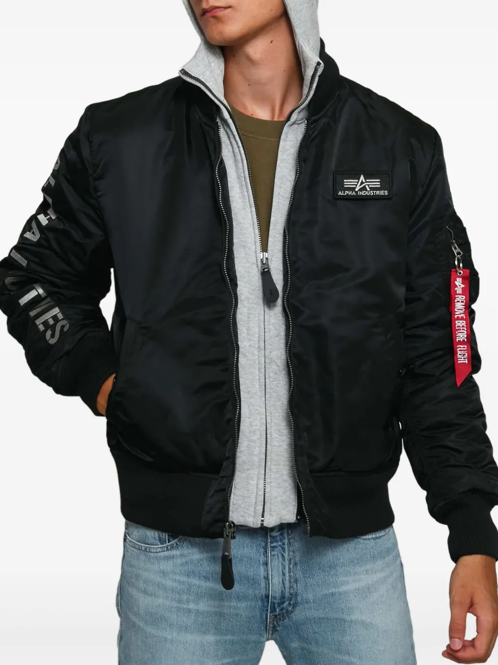 hooded bomber jacket