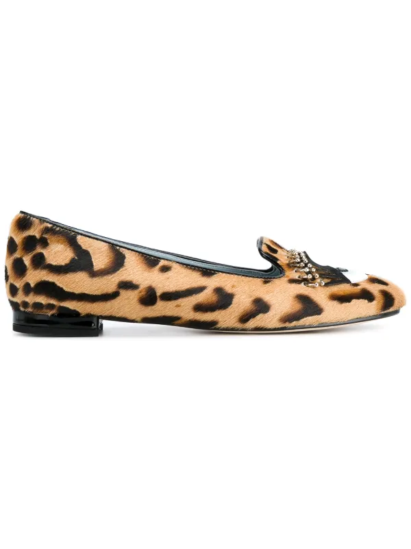 pony skin leopard print shoes