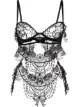 Image 1 of Belle Et Bon Bon lace panel bodysuit