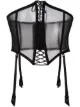 Image 1 of Folies By Renaud mesh lace-up corset
