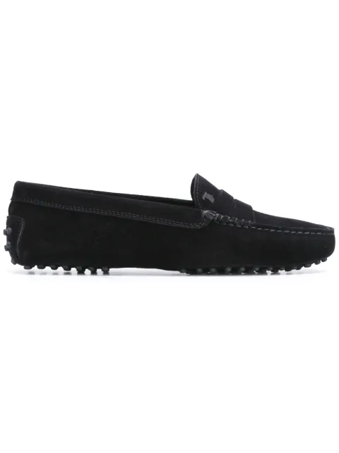 Click to view more detailed imagery on our partner's website Tod's Gommino Classic Black Suede Loafers