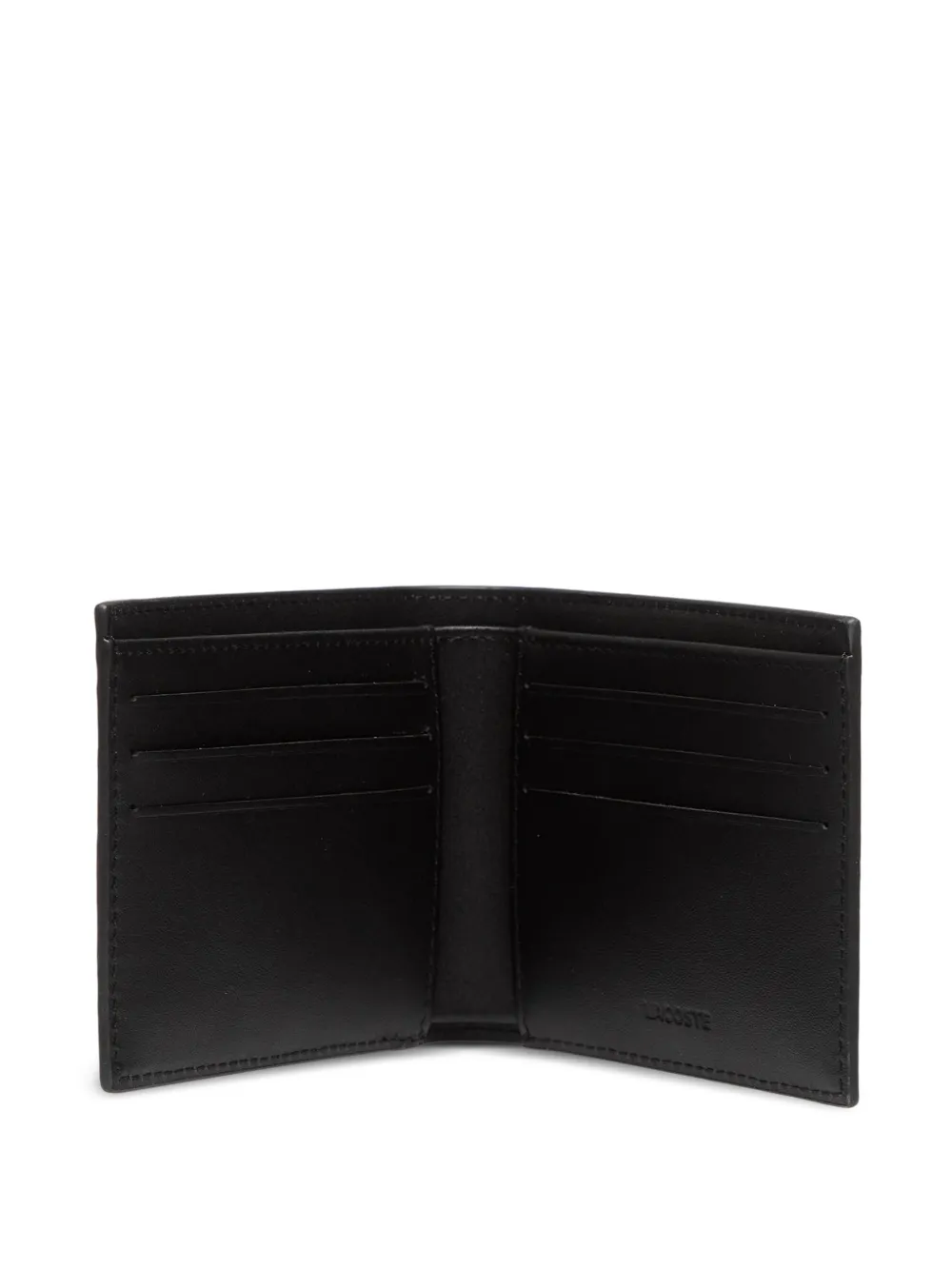  Lacoste Portemonnaie Mit Logo   Schwarz 