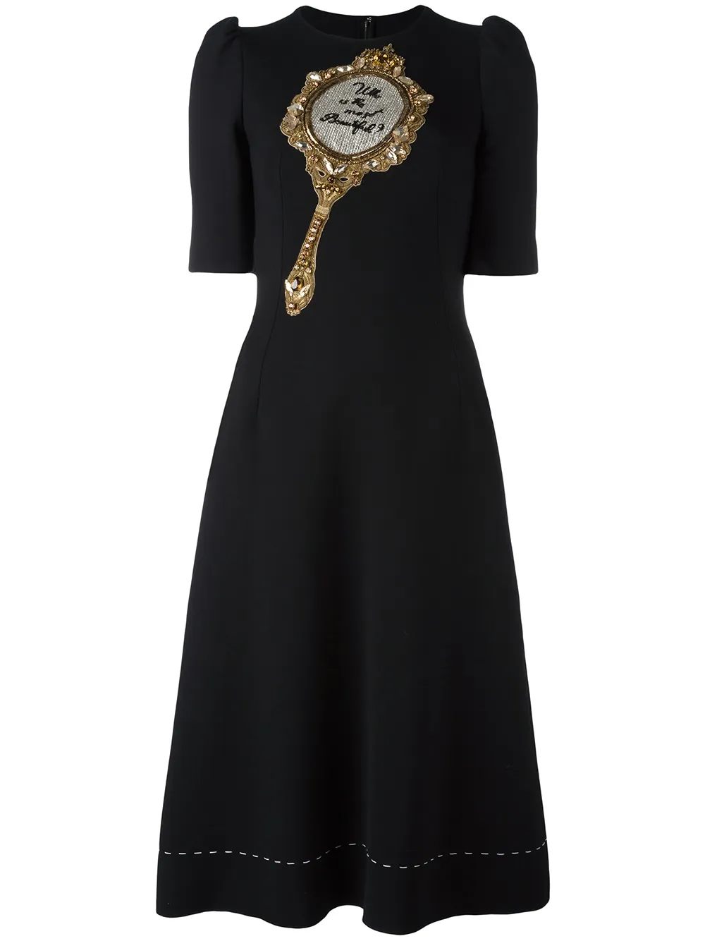 Dolce & Gabbana mirror patch dress - Black