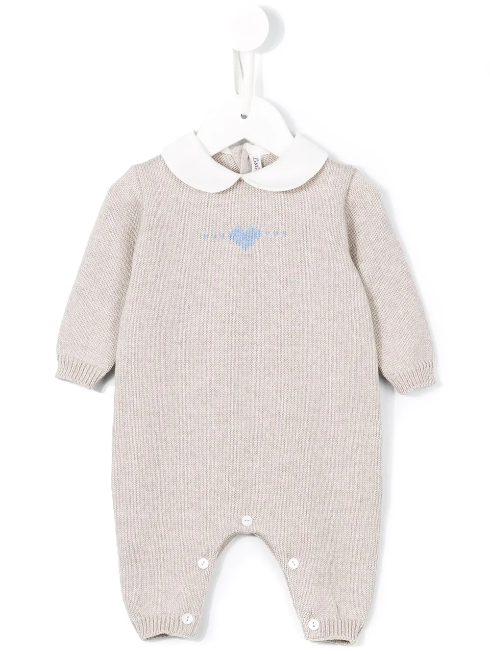 Little Bear インターシャニットベビーウェア - ニュートラル Little Bear インターシャニットベビーウェア - ニュートラル