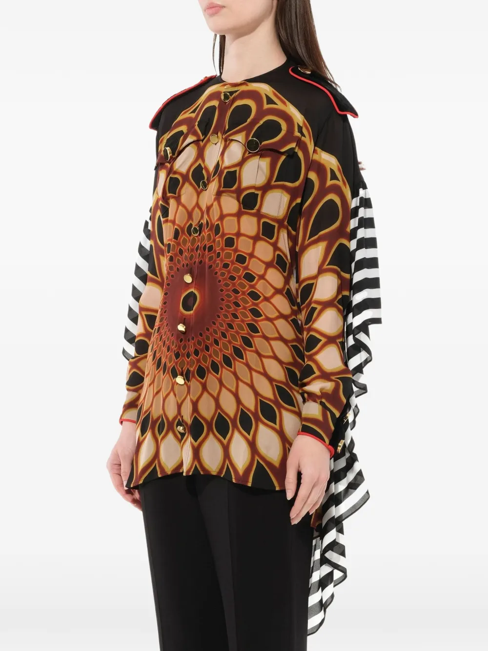  Givenchy Top Estampado Kaleido Eye - Negro 