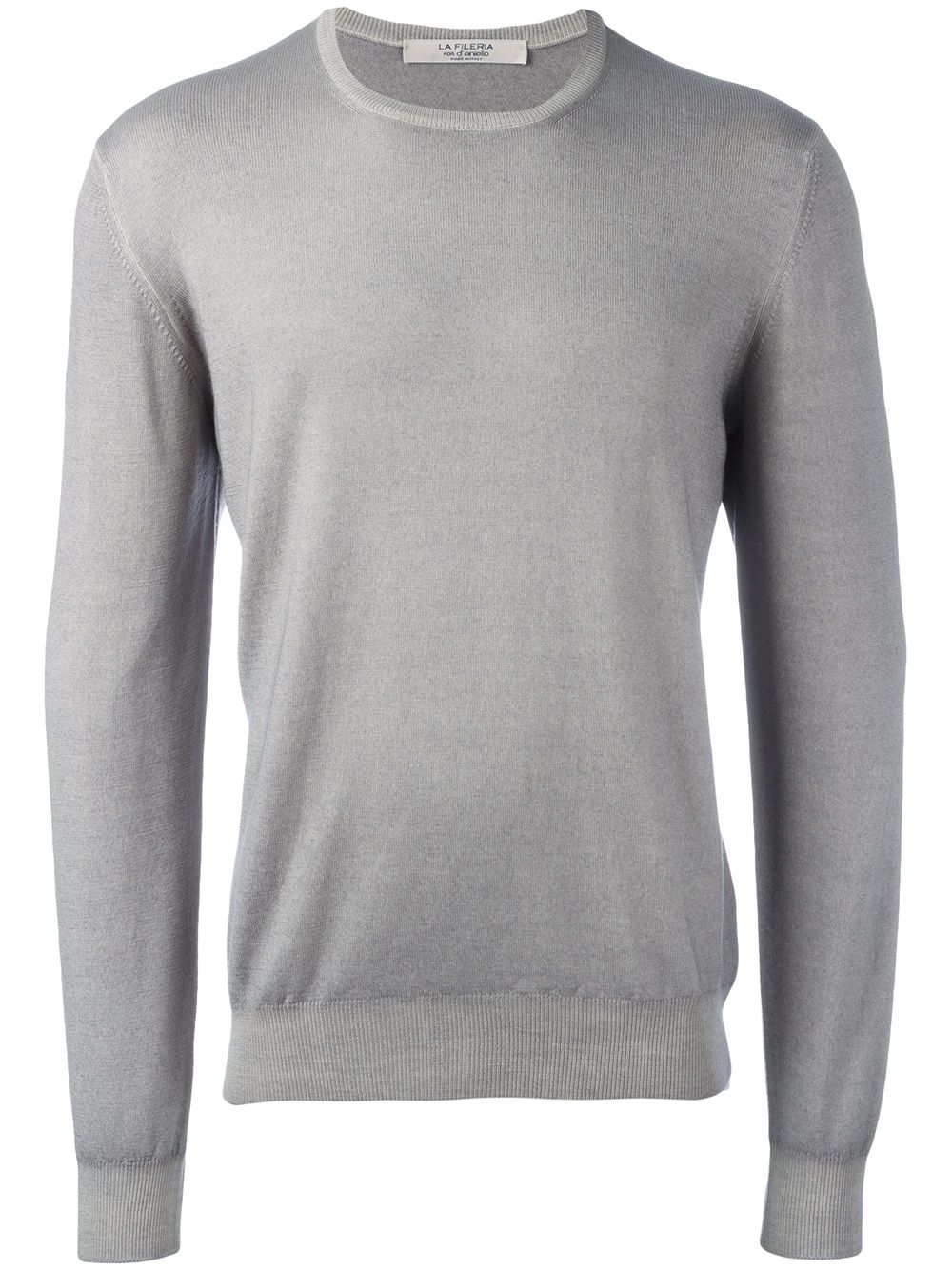 Shop D4.0 Fine Knit Jumper In Grau