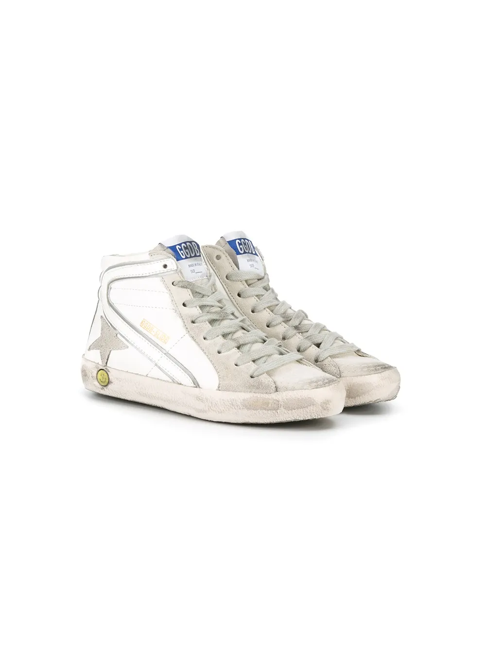 

Golden Goose Kids 'Slide' hi-top sneakers - White