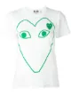 Image 1 of Comme Des Garçons Play logo outline print T-shirt