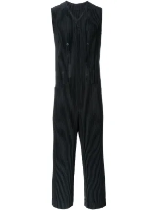 Homme Plissé Issey Miyake Pleated Sleeveless Jumpsuit - Farfetch