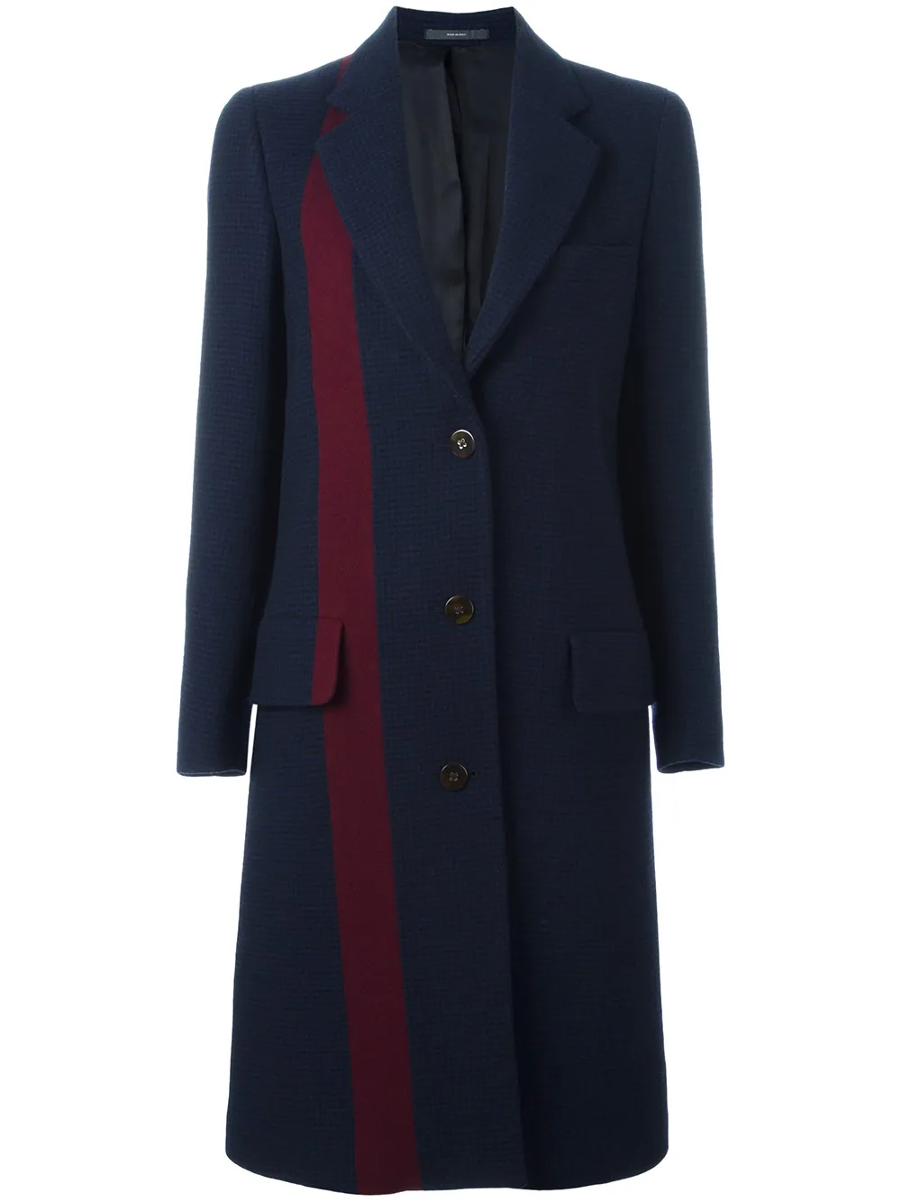 paul smith 中长条纹细节大衣